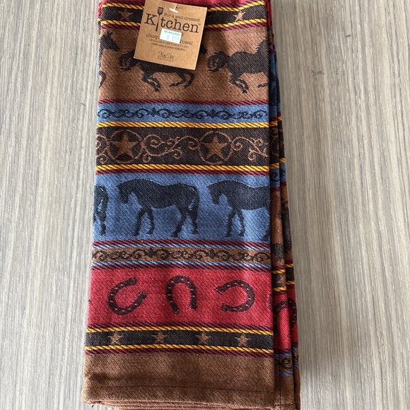Kay Dee Designs Jacquard Tea Towel Horse Western Kitchen Cotton New - Set Of Two - Picture 2 of 6
